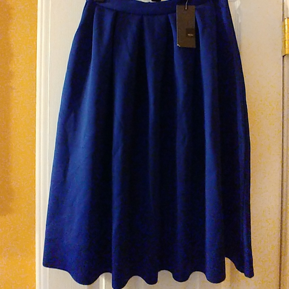 Royal blue skirt